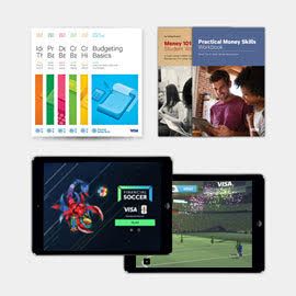 El paquete de fútbol financiero: una tableta, una tableta y un libro: todo lo que necesita para un plan de juego financiero ganador.